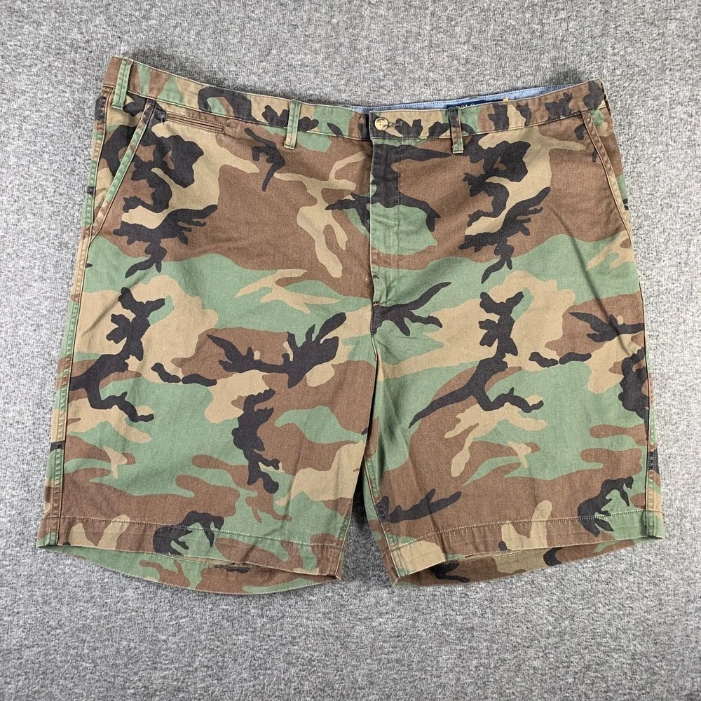 Polo Ralph Lauren Camo Chino Shorts Men 50B Oversize Military Army Classic Fit